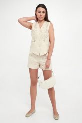 Szorty damskie lniane TWINSET. Szorty Twinset Milano, bez wzorów. Za 959.00 zł.