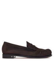 Max Mara Lordsy Sponda 2624526031 Brązowy ciemny. Brązowe lordsy Max Mara, bez wzorów, ze skóry, bez obcasa, bez zapięcia. Za 2,764.00 zł.