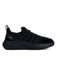 Geox Sneakersy "Oliviera" w kolorze czarnym rozmiar: 36. Czarne trampki Geox, bez wzorów, z materiału, bez zapięcia. Za 176.08 zł.