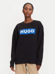 HUGO Bluza Classic 50522425 Czarny Relaxed Fit. Czarne bluzy Hugo, xl, bez wzorów, z bawełny, bez kaptura. Za 429.99 zł.