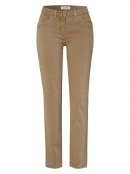 Toni Dżinsy - Regular fit - w kolorze beżowym rozmiar: 40. Brązowe jeansy Toni, z aplikacjami, z podwyższonym stanem. Za 173.99 zł.