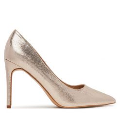 Szpilki JENNY. Żółte szpilki Jenny, bez wzorów, bez obcasa, na szpilce, bez zapięcia. Za 139.99 zł.