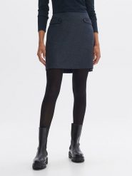 OPUS Spódnica w kolorze granatowym rozmiar: 42. Niebieskie spódnice Opus, bez wzorów, mini. Za 109.26 zł.