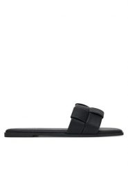 JENNY Klapki RZ45505030 Czarny. Czarne klapki Jenny, bez wzorów, z materiału, bez obcasa. Za 99.99 zł.