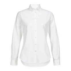 Koszula damska Musto Essential Oxford. Białe koszule Musto, l, bez wzorów, bez kołnierzyka, bez ramiączek. Za 384.50 zł.