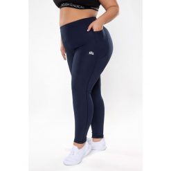 Legginsy fitness damskie Rough Radical Optimal Plus size. Niebieskie legginsy ROUGH RADICAL, plus size, bez wzorów. Za 169.90 zł.