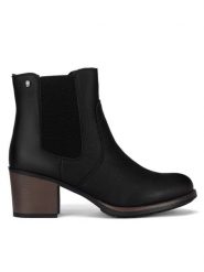 Clara Barson Botki CEO-WS15221-02 Czarny. Czarne botki Clara Barson, bez wzorów, z materiału, bez obcasa, na słupku, bez zapięcia. Za 149.99 zł.