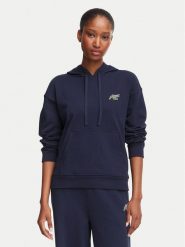 Lacoste Bluza SF8342 Granatowy Relaxed Fit. Niebieskie bluzy Lacoste, bez wzorów, z bawełny, bez kaptura. Za 624.99 zł.