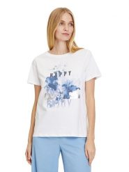 CARTOON Koszulka w kolorze białym rozmiar: 38. Białe bluzki Cartoon, bez wzorów, z bawełny, bez kołnierzyka, bez ramiączek. Za 43.99 zł.