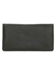 DOUBLE-D Skórzany portfel w kolorze czarnym - 15 x 8 x 2 cm rozmiar: onesize. Czarne portfele DOUBLE D, bez wzorów, z materiału. Za 43.99 zł.