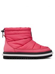 Tommy Jeans Botki Tjw Padded Flat Boot EN0EN02292 Różowy. Czerwone botki Tommy Jeans, bez wzorów, z jeansu, bez obcasa, na płaskiej podeszwie, bez zapięcia. Za 569.99 zł.