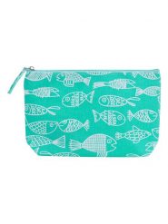 Overbeck and Friends Kosmetyczka "Crazy Fish" w kolorze zielonym - 26 x 15 x 5 cm rozmiar: onesize. Zielone kufry i kosmetyczki Overbeck and Friends, bez wzorów, z materiału, z nadrukiem, bez dodatków. Za 24.45 zł.