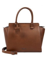 Burkely Skórzana torebka w kolorze brązowym - 36 x 25 x 14 cm rozmiar: onesize. Brązowe torby na ramię Burkely, bez wzorów, z materiału, przez ramię, bez dodatków. Za 387.44 zł.
