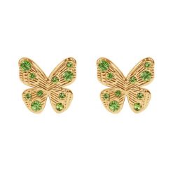 Kolczyki sztyfty Papillon, pozłacane. Żółte kolczyki Lilou, pozłacane, na sztyftcie. Za 189.00 zł.