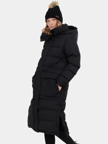 Płaszcz Zimowy Damski Fundango Sabina. Czerwone płaszcze FUNDANGO, na zimę, xs, bez wzorów, z materiału, bez kaptura. Za 499.00 zł.