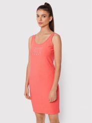 DKNY Sport Sukienka letnia DP2D4646 Koralowy Slim Fit. Pomarańczowe sukienki DKNY Sport, na lato, s, bez wzorów, z bawełny, sportowe, bez kołnierzyka, bez ramiączek, sportowe. Za 189.99 zł.