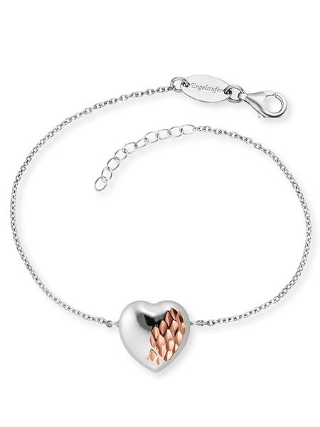 Engelsrufer Srebrna bransoletka "With Love" z elementem ozdobnym rozmiar: onesize. Szare bransoletki Engelsrufer, srebrne. Za 177.94 zł.