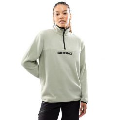 Damska bluza z grubego polaru Sporty zimowe SIROKO Myoko-W. Zielone bluzy SIROKO, na zimę, bez wzorów, z polaru, bez kaptura. W wyprzedaży za 169.00 zł.