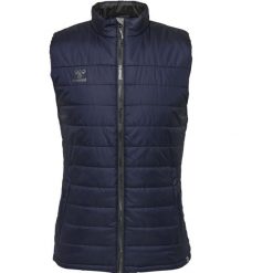 Kurtka sportowa damska Hummel North Waistcoat bez rękawów. Niebieskie kurtki sportowe Hummel, s, bez wzorów, z puchu, bez kaptura. W wyprzedaży za 304.70 zł.