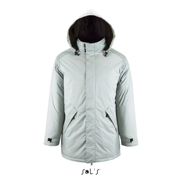 Parka Sol's Robyn. Czarne parki SOL'S, l, z polaru, eleganckie, bez kaptura. Za 242.50 zł.