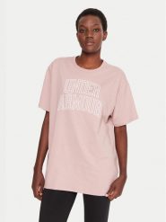 Under Armour T-Shirt Ua Rival Campus 6007883 Różowy Oversize. Czerwone t-shirty Under Armour, xl, bez wzorów, z syntetyku, bez kołnierzyka, bez ramiączek. Za 109.99 zł.
