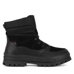 Botki Rieker Revolution Lifestyle. Czarne botki Rieker Revolution Lifestyle, bez wzorów, bez obcasa, na płaskiej podeszwie, bez zapięcia. Za 439.99 zł.