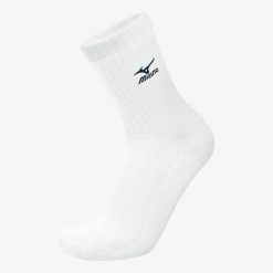 Skarpetki Mizuno Volley Blanc. Białe skarpety Mizuno, bez wzorów, z bawełny. Za 26.99 zł.