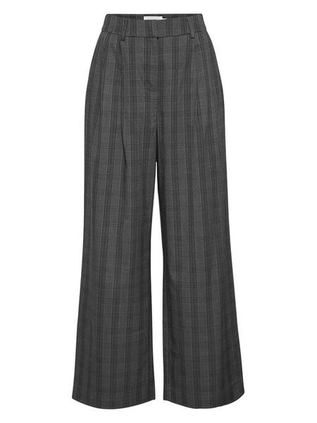 MOSS COPENHAGEN Spodnie w kolorze antracytowym rozmiar: XL. Czarne spodnie materiałowe Moss Copenhagen, xl, bez wzorów, z materiału, z podwyższonym stanem. Za 152.98 zł.