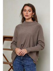 Joséfine Sweter "Izsak" w kolorze brązowym rozmiar: XL. Brązowe swetry Joséfine, xl, bez wzorów, z kaszmiru, bez ramiączek. Za 142.53 zł.