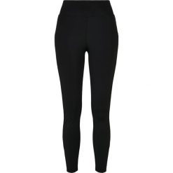 Damskie legginsy z wysoką talią Urban Classics shiny stripe. Czarne legginsy Urban Classics, bez wzorów. Za 142.00 zł.