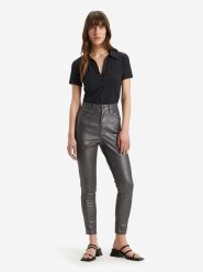 Levi's Spodnie w kolorze antracytowym rozmiar: W29/L28. Czarne spodnie materiałowe Levi's®, l, z aplikacjami, z materiału, z podwyższonym stanem. Za 224.52 zł.