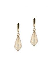 Otazu Pozłacane kolczyki-kreole z kryształami rozmiar: onesize. Żółte kolczyki Otazu, z kryształem, pozłacane. Za 86.99 zł.