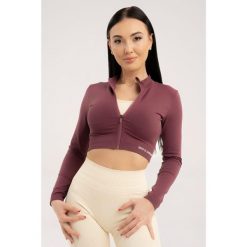 Bluza fitness damska Gym Glamour bezszwowa rozpinana. Czerwone bluzy GYM GLAMOUR, s, bez wzorów, bez kaptura. Za 159.99 zł.