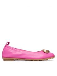 Hispanitas Baleriny HV263931 C006 Różowy. Czerwone baleriny Hispanitas, bez wzorów, ze skóry, bez obcasa. Za 479.99 zł.