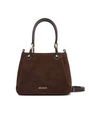 HUGO Torebka 50568035 Brązowy ciemny. Brązowe torebki klasyczne Hugo, bez wzorów, ze skóry, bez dodatków. Za 794.99 zł.