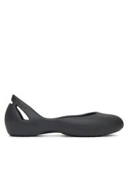 Crocs Baleriny KADEE FLAT BLK 210833-001 Czarny. Czarne baleriny Crocs, bez wzorów, z tworzywa sztucznego, bez obcasa. Za 129.99 zł.