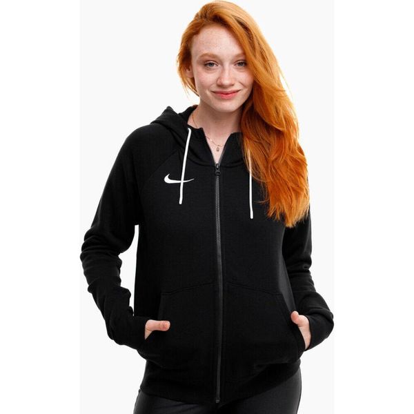 Bluza sportowa damska Nike Park 20 Hoodie. Czarne bluzy Nike, bez wzorów, bez kaptura. Za 208.68 zł.