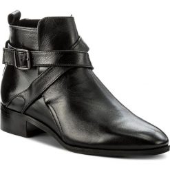 Botki SAGAN - 2967 Czarny Lico. Czarne botki Sagan, z aplikacjami, ze skóry, bez obcasa, na obcasie, bez zapięcia. W wyprzedaży za 259.00 zł.
