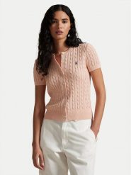 Polo Ralph Lauren Kardigan 211965760001 Pomarańczowy Slim Fit. Brązowe kardigany Polo Ralph Lauren, l, bez wzorów, z bawełny. Za 839.99 zł.