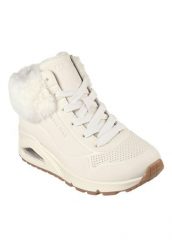 Buty SKECHERS UNO-FALL AIR Biały. Brązowe trekkingi Skechers, z materiału, trekkingowe. Za 249.99 zł.