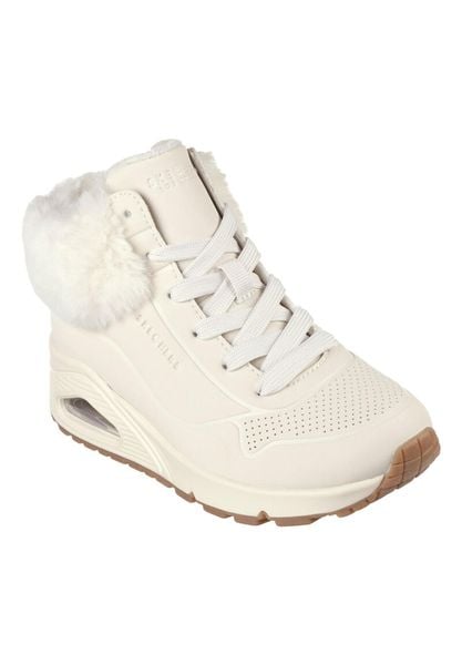Buty SKECHERS UNO-FALL AIR Biały. Brązowe trekkingi Skechers, z materiału, trekkingowe. Za 249.99 zł.