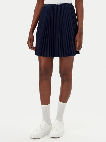 Lacoste Spódnica plisowana JF1403 Granatowy Regular Fit. Niebieskie spódnice Lacoste, l, bez wzorów, z syntetyku, plisowane. Za 415.99 zł.