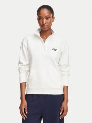 Lacoste Bluza SF8504 Kremowy Relaxed Fit. Białe bluzy Lacoste, bez wzorów, z bawełny, bez kaptura. Za 624.99 zł.
