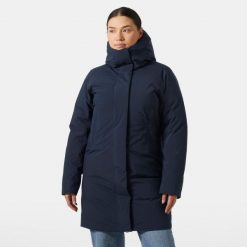 Parka dla kobiet Helly Hansen Pro HT. Niebieskie parki Helly Hansen, na zimę, bez kaptura. W wyprzedaży za 1,545.50 zł.