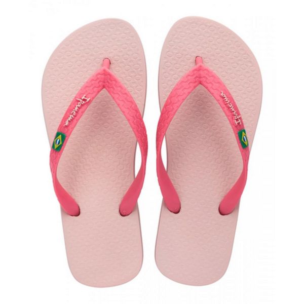 Japonki basenowe damskie Ipanema Clas Brasil II. Czerwone klapki Ipanema, bez wzorów, z materiału, bez obcasa. Za 62.99 zł.
