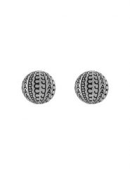 Marc Jacobs Kolczyki The Monogram Stud 2S4JER001J53 Srebrny. Szare kolczyki Marc Jacobs, metalowe. Za 339.99 zł.