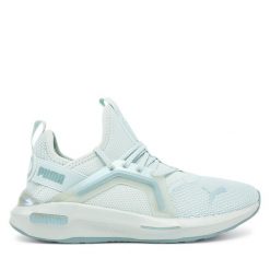 Buty do biegania Puma. Zielone obuwie sportowe Puma, bez zapięcia, do biegania. Za 269.99 zł.
