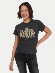 ONLY T-Shirt Lucy 15346760 Czarny Regular Fit. Czarne t-shirty Only, xl, bez wzorów, z bawełny, bez kołnierzyka, bez ramiączek. Za 79.99 zł.