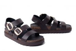 YOKONO TUNEZ-127 ALA MARRON, sandały damskie. Brązowe sandały Yokono, bez wzorów, ze skóry, bez obcasa, bez zapięcia. Za 294.90 zł.