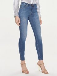 Lee Jeansy Scarlet 112346881 Niebieski Skinny Fit. Niebieskie jeansy Lee, bez wzorów. Za 399.00 zł.